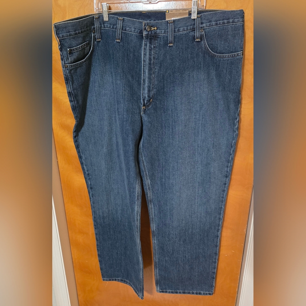 Carhartt Men's Size 48 X 30 Relaxed Fit Jeans Medium Wash 5 Pocket Workwear NWT - Picture 2 of 9